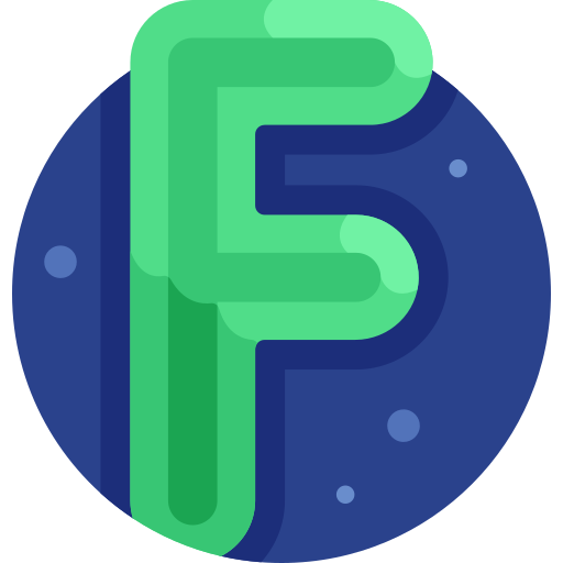 F Detailed Flat Circular Flat icon