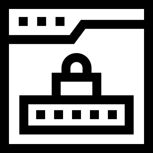 s'identifier Basic Straight Lineal Icône