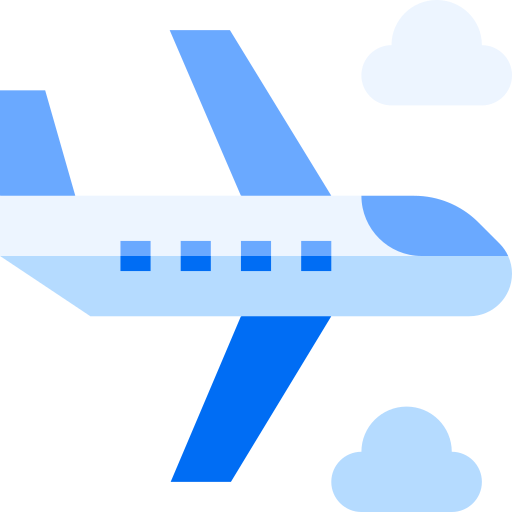 avião Basic Straight Flat Ícone