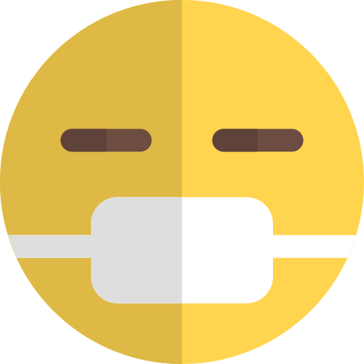 Medical mask Pixel Perfect Flat icon