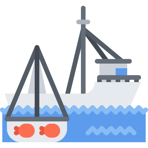 schiff Coloring Flat icon