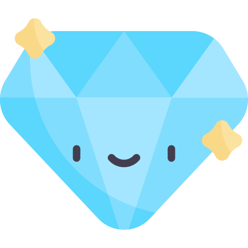 diamant Kawaii Flat icon