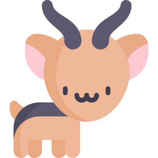 antilope Kawaii Flat icon