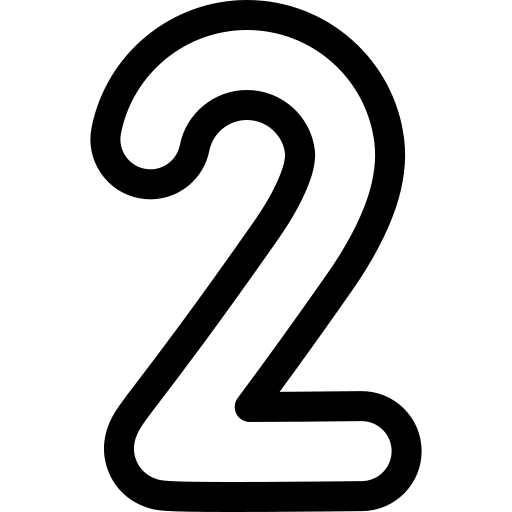 due Basic Rounded Lineal icona