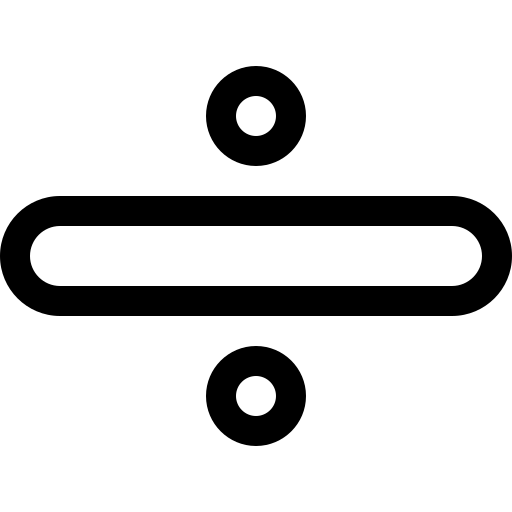 divisione Basic Rounded Lineal icona