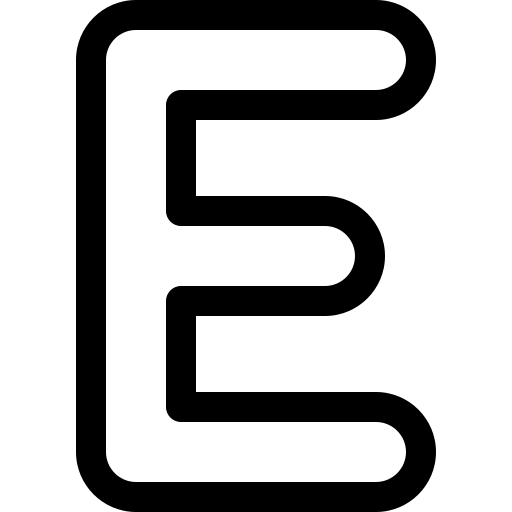 e. Basic Rounded Lineal icon