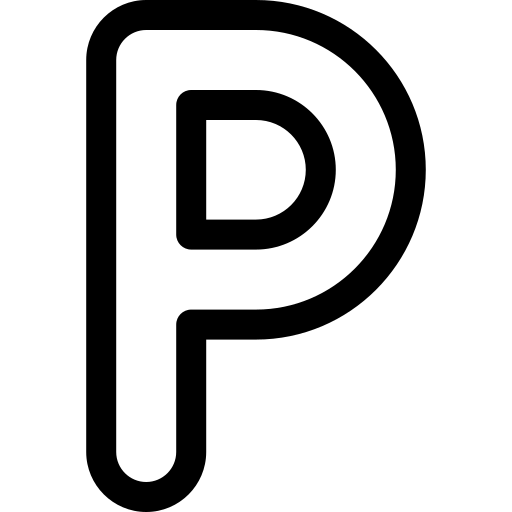 p Basic Rounded Lineal icona