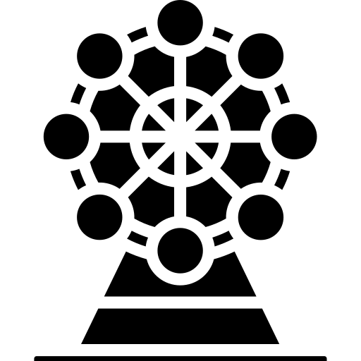 roda gigante Generic Glyph Ícone