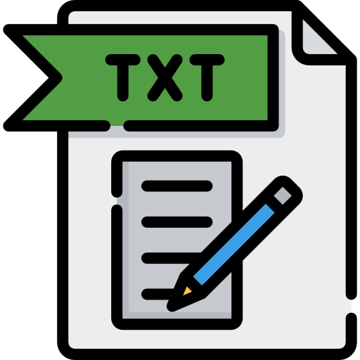 txt Special Lineal color icon