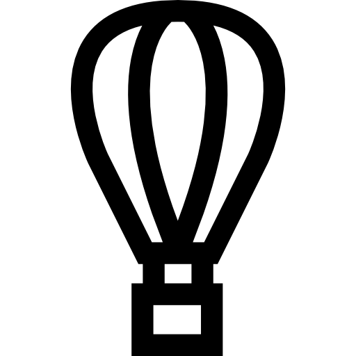 heißluftballon Basic Straight Lineal icon