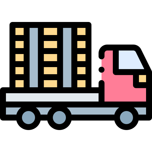 lkw Detailed Rounded Lineal color icon