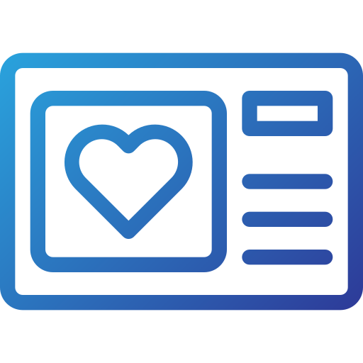 Electrocardiogram Generic Gradient icon