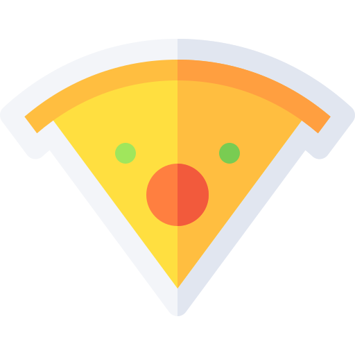 pizza Basic Rounded Flat ikona