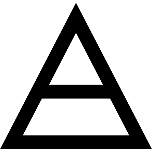 pyramide Basic Straight Lineal Icône