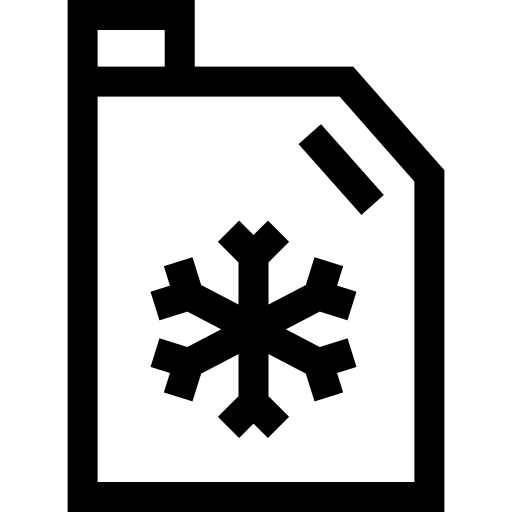 koelmiddel Basic Straight Lineal icoon