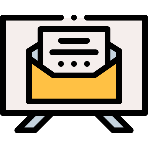 email Detailed Rounded Lineal color icon