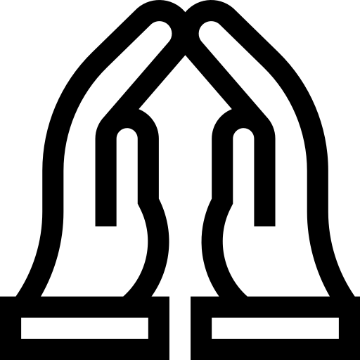 prier Basic Straight Lineal Icône