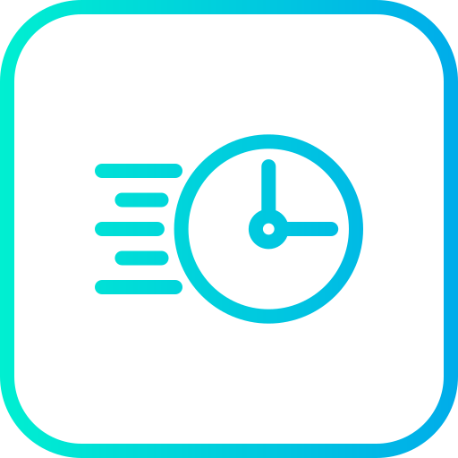 On time Generic Gradient icon