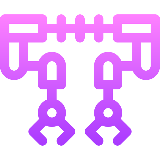 ramię mechaniczne Basic Gradient Lineal color ikona