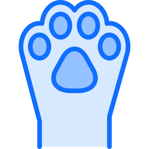 Paw Coloring Blue icon