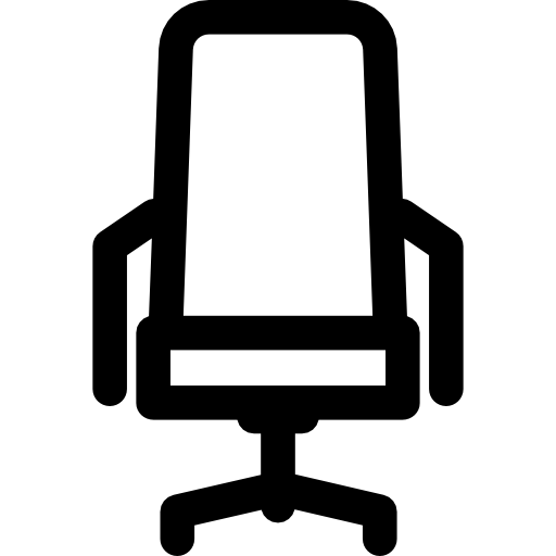 Chairs Basic Rounded Lineal icon