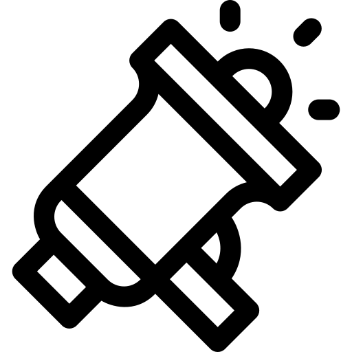 megafone Basic Rounded Lineal Ícone