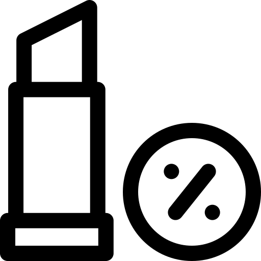 batom Basic Rounded Lineal Ícone