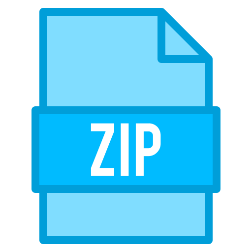 zipファイル Generic Blue icon