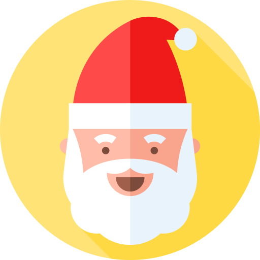 weihnachtsmann Flat Circular Flat icon