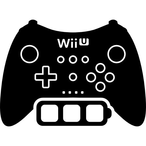 symbol kontrolny gry na pełnej baterii wii u  ikona