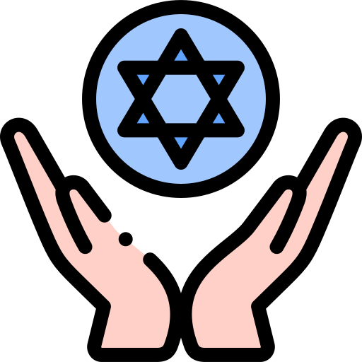 Jewish Detailed Rounded Lineal color icon