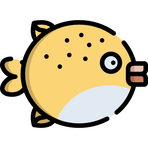 Puffer fish Special Lineal color icon