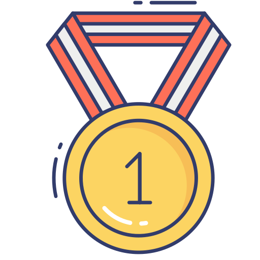 medal Dinosoft Lineal Color ikona