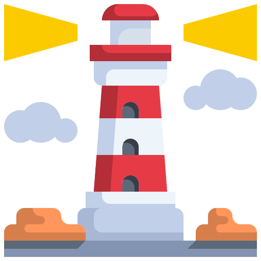 Lighthouse Justicon Flat icon