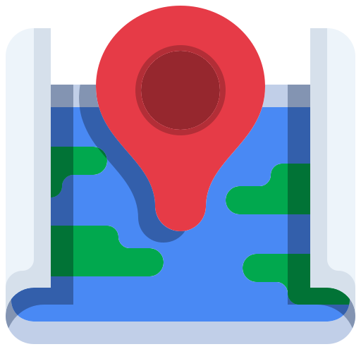 Map Justicon Flat icon