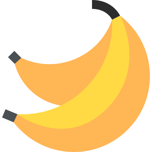 Banana Basic Straight Flat icon