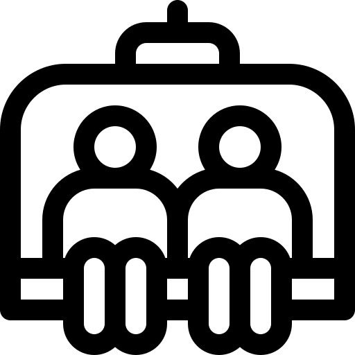 skilift Basic Rounded Lineal icoon