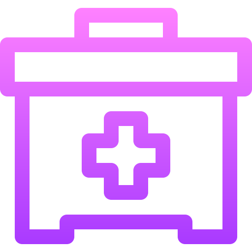 First aid kit Basic Gradient Lineal color icon