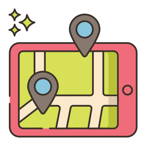 Route Flaticons Lineal Color icon