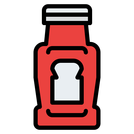 Ketchup Iconixar Lineal Color icon