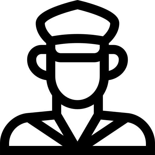 marin Basic Straight Lineal Icône