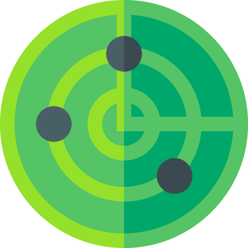 radar Basic Straight Flat Icône