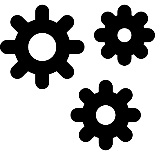 zahnräder Basic Rounded Lineal icon