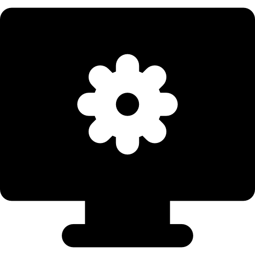 Gears Basic Rounded Filled icon