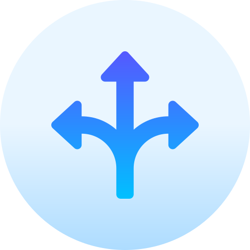 pfeile Basic Gradient Circular icon