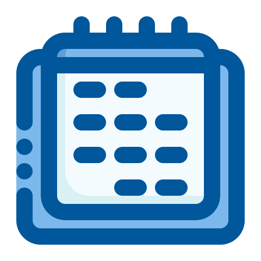 kalender Generic Blue icoon