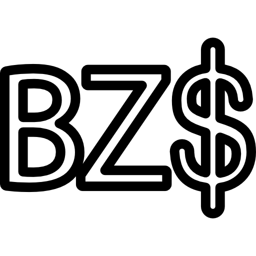 Belize dollar symbol  icon