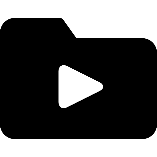 cartella film Generic Glyph icona