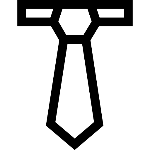 gravata Basic Straight Lineal Ícone