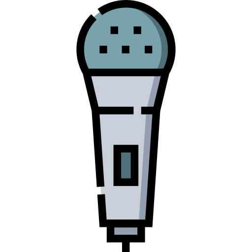 mic Detailed Straight Lineal color icon